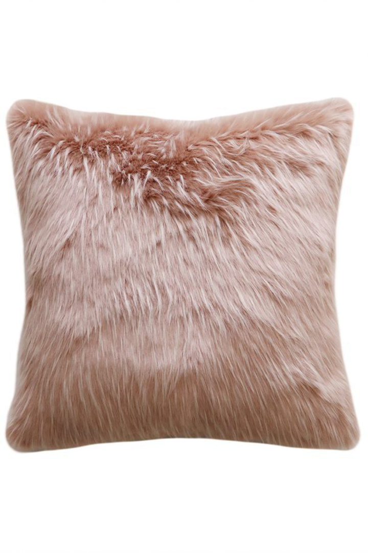 Heirloom Exotic Faux Fur - Cushion / Throw - Peony Plume image 2